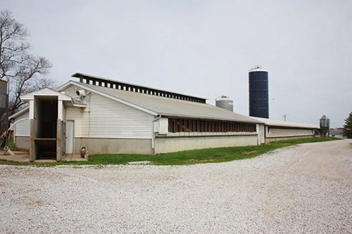 Tract 1 - REAL ESTATE AUCTION, 60 +/- Acres offered in 3 Tracts Swine Operation